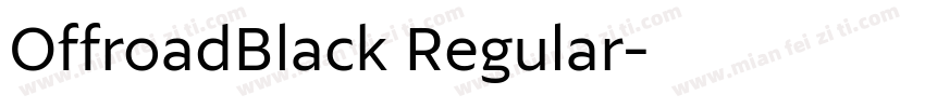 OffroadBlack Regular字体转换